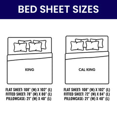 4-Piece: Premium Bamboo Sheets King/Cal King – Super Soft, Deep Pocket Fit