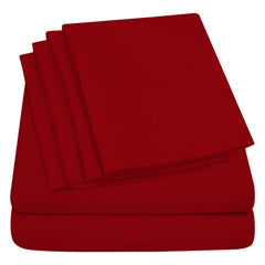 1800 TC Double Brushed Bamboo Blend Queen Bed Sheets – Dark Colors, Soft & Durable, Luxury Eco-Friendly Bedding Set