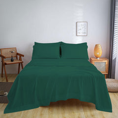 Full Size Bed Sheet Set – 1800 TC Bamboo Blend, Double Brushed, Super Soft & Cooling, Deep Pocket Bedding