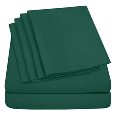 Full Size Bed Sheet Set – 1800 TC Bamboo Blend, Double Brushed, Super Soft & Cooling, Deep Pocket Bedding