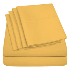 1800 TC Queen Bamboo Blend Sheets – Double Brushed, Light Colors, Cozy & Cool