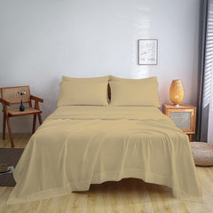 Full Size Bed Sheet Set – 1800 TC Bamboo Blend, Double Brushed, Super Soft & Cooling, Deep Pocket Bedding