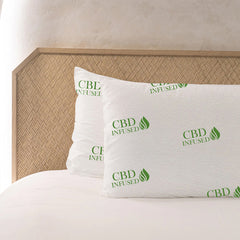 2-Pack: Ultimate Memory Foam Pillows in Bamboo, CBD, Copper, or Lavender – Cooling, Hypoallergenic, Neck Support – For Back, Side, and Stomach Sleepers – Queen & King