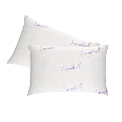 2-Pack: Ultimate Memory Foam Pillows in Bamboo, CBD, Copper, or Lavender – Cooling, Hypoallergenic, Neck Support – For Back, Side, and Stomach Sleepers – Queen & King