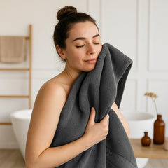 8-Piece 100% Cotton Towel Set – Ultra-Soft, Absorbent & Fade-Resistant Bath Towels | Includes Bath, Hand & Wash Towels – Hotel Spa Quality for Home, Dorm, or Guest Use