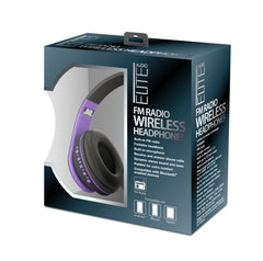 Wireless Bluetooth Headphones with FM Radio – Foldable Over-Ear Headset with Mic, Micro SD Support & 3.5mm Jack – Rechargeable Stereo Headphones for iPhone, Android & Tablets