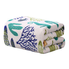 Cozy Vibes: Ultra Soft Plush Throw Blanket – Lightweight 50" x 60" Blanket for Couch, Bed & Travel – Warm, All-Season, Machine Washable