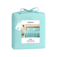 Lightweight Microfiber Bed Sheet Set – 6-Piece Ultra-Soft Wrinkle-Free Sheets with Deep Pockets & Pillowcases – Full, Queen, King & California King