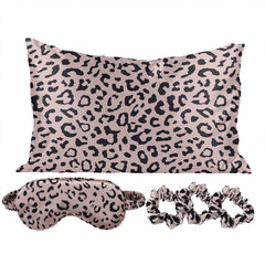 5-Piece Satin Sleep Set – Pillowcase, Eye Mask & 3 Scrunchies – Silky Soft for Skin & Hair, Frizz Control, Beauty Sleep Essential – Anti-Breakage & Light Blocking