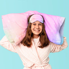 5-Piece Satin Sleep Set – Pillowcase, Eye Mask & 3 Scrunchies – Silky Soft for Skin & Hair, Frizz Control, Beauty Sleep Essential – Anti-Breakage & Light Blocking
