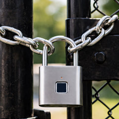 Fingerprint Smart Padlock – USB Rechargeable Keyless Lock with One-Touch Unlock – Portable Anti-Theft Lock for Gym, Locker, Luggage, Bike & Travel