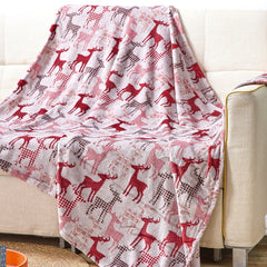 Holiday & Christmas Micro Plush Throw Blanket – Ultra Soft 50" x 60" Cozy Blanket for Couch, Bed & Movie Nights – Lightweight, Warm, Machine Washable Gift Essential