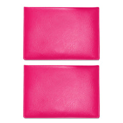 2-Pack PU Leather Card Holder Wallet – Faux Leather Passport & Credit Card Organizer for Travel Documents, Health Records, ID Cards and Business Cards, 4 x 3 Inch Card Holder