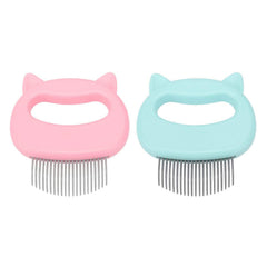 2-Pack or 4-Pack: Pet Grooming Brush & Hair Remover Comb – Shell Design Massaging Brush for Dogs & Cats – Deshedding Tool for Loose Fur, Knots & Coat Care