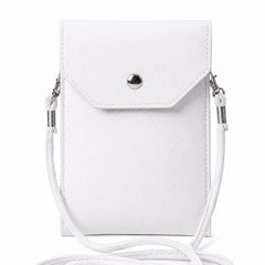 Crossbody Cell Phone Bag for Women – Slim PU Leather Phone Wallet Purse with Magnetic Snap Closure, Detachable Shoulder Strap, Small Travel Crossbody Bag for Cards, Cash & Essentials