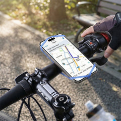 FastMount Bike Phone Holder – Universal Silicone Handlebar Mount for Smartphones – No Tools Quick Install Bicycle & Motorcycle Phone Holder (Wrap, Loop & Ride)