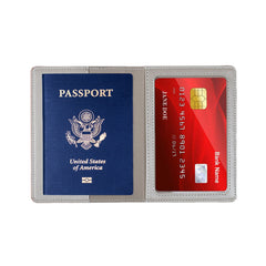 RFID Passport Holder Wallet with Credit Card Slots – PU Leather Travel Passport Organizer for Passport, Credit Cards, Boarding Passes & Travel Documents, Slim Travel Wallet