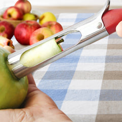 Stainless Steel Apple & Fruit Corer Tool – Quick Release Core Remover with Non-Slip Ergonomic Handle, Dishwasher Safe (1-Pack or 2-Pack)