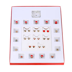 Emoji Jewelry Advent Calendar – Christmas Countdown Gift with 15 Charm Bracelet Pieces & 8 Pairs of Earrings – Fun Holiday Jewelry Set for Girls & Teens