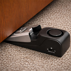 Door Stopper Security Alarm – Portable Door Wedge Alarm with Adjustable Sensitivity for Home, Travel & Apartment Safety