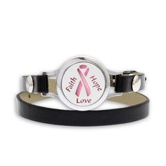 Stainless Steel Essential Oil Diffuser Bracelet with 2 Random Essential Oils – Aromatherapy Locket Bracelet with Reusable Felt Pads (Hope, Keys, Shell)