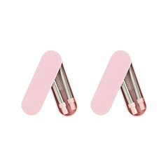 2-Pack Reusable Collapsible Stainless Steel Straws with Cleaning Brushes & Travel Cases – BPA-Free, Eco-Friendly, Pink & Peach