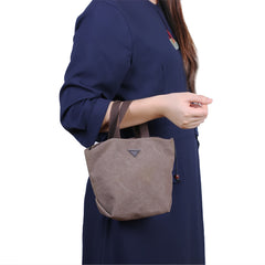 Women's Retro Canvas Handbag – Lightweight Casual Shoulder Tote with Multiple Interior Pockets, Magnetic Snap Closure, Everyday Purse for Work, Shopping & Travel
