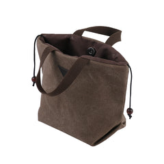 Women's Retro Canvas Handbag – Lightweight Casual Shoulder Tote with Multiple Interior Pockets, Magnetic Snap Closure, Everyday Purse for Work, Shopping & Travel