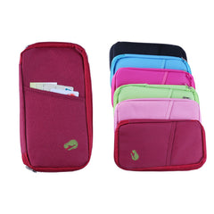 Travel Wallet Passport Holder – Water-Resistant Document Organizer with 14 Compartments for Passport, Boarding Pass, Credit Cards, Cash & Tickets, Lightweight Travel Organizer