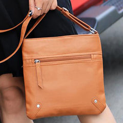 Unisex Crossbody Messenger Bag – Vegan PU Leather Shoulder Bag with Multiple Pockets, Lightweight Travel Crossbody Purse for Men & Women, Everyday Organizer Bag