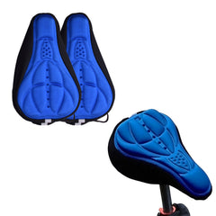 Gel Bike Seat Cushion Cover – Comfort Bicycle Saddle Pad for Road, Mountain & BMX Bikes – Shock Absorbing Soft Seat Cover with Non-Slip Fit & Breathable Design