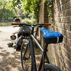 Gel Bike Seat Cushion Cover – Comfort Bicycle Saddle Pad for Road, Mountain & BMX Bikes – Shock Absorbing Soft Seat Cover with Non-Slip Fit & Breathable Design