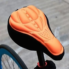 Gel Bike Seat Cushion Cover – Comfort Bicycle Saddle Pad for Road, Mountain & BMX Bikes – Shock Absorbing Soft Seat Cover with Non-Slip Fit & Breathable Design