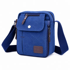 Multifunctional Canvas Crossbody Shoulder Bag – Heavy-Duty Travel Messenger Bag with Adjustable Strap and Multiple Pockets for Men & Women, Compact Everyday Sport Bag