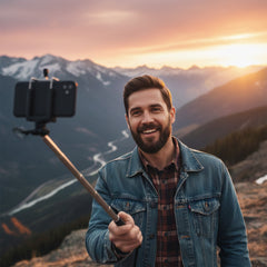 Wired Selfie Stick Monopod – Plug & Play No Bluetooth Selfie Stick with 3.5mm Jack – Portable Extendable Phone Holder for Travel, Vlogging & Photos