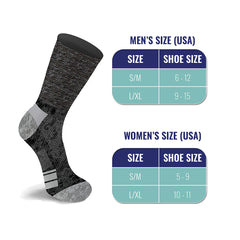 6-Pairs: Cotton Diabetic Crew Socks for Men – Loose Fit, Non-Binding Extra Wide Top | Breathable, Stay-Up Comfort for Edema, Neuropathy & Circulation