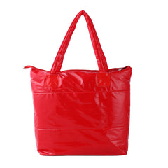 Padded PU Leather Tote Bag for Women – Large Zip Top Shoulder Handbag with Waterproof Finish, Spacious Everyday Purse for Work, School, Shopping & Travel