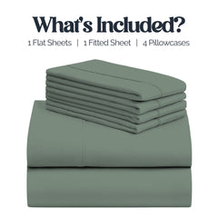 Slay Your Sleep: Cloud-Soft Cooling Bamboo Blend Sheets – 6-Piece Set w/ Deep Pockets – Breathable, All-Season Bedding, No Wrinkles, No Stress, Cozy Vibes Only – Twin, Full, Queen, King, Cal King