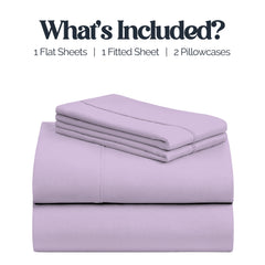 Bed Goals: Cozy Core Buttery Soft Bamboo Blend Sheets – Cooling, Wrinkle-Resistant 4-Piece Set w/ Deep Pockets – Twin, Full, Queen, King, Cal King