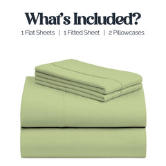 Bed Goals: Cozy Core Buttery Soft Bamboo Blend Sheets – Cooling, Wrinkle-Resistant 4-Piece Set w/ Deep Pockets – Twin, Full, Queen, King, Cal King