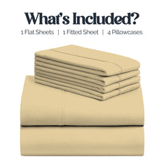 Slay Your Sleep: Cloud-Soft Cooling Bamboo Blend Sheets – 6-Piece Set w/ Deep Pockets – Breathable, All-Season Bedding, No Wrinkles, No Stress, Cozy Vibes Only – Twin, Full, Queen, King, Cal King