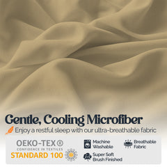 Bed Goals: Cozy Core Buttery Soft Bamboo Blend Sheets – Cooling, Wrinkle-Resistant 4-Piece Set w/ Deep Pockets – Twin, Full, Queen, King, Cal King