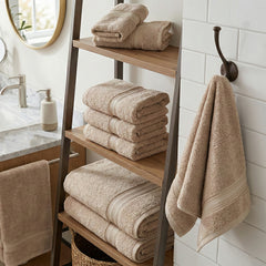 12-Piece Premium Cotton Towel Set – Ultra Soft & Absorbent Bathroom Towels with 4 Bath, 4 Hand & 4 Washcloths – Durable Everyday Luxury Towels