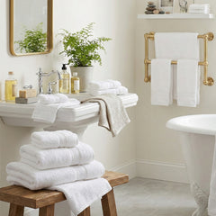 12-Piece Premium Cotton Towel Set – Ultra Soft & Absorbent Bathroom Towels with 4 Bath, 4 Hand & 4 Washcloths – Durable Everyday Luxury Towels