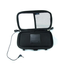 2-in-1 Touch-Friendly Smartphone Speaker Pouch – Wired AUX Stereo Phone Sound Amplifier + Protective Carry Case for On-the-Go Movies, Music & Calls