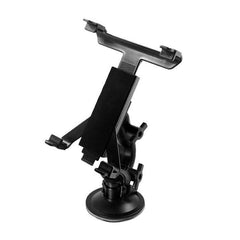 Tablet PC Holder for Car & Home – 360° Rotating Suction Cup Mount for 8”+ Tablets – Adjustable Flexible Stand for Windshield, Desk, Glass & Kitchen – Padded Grip, Black