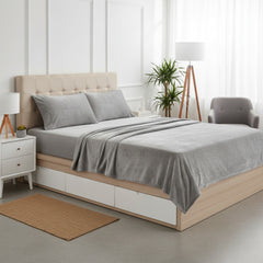 Microplush Ultra Premium Sheet Set – All Season Soft Brushed Bed Sheets with Deep Pockets – Cozy, Warm & Lightweight Bedding Set, Secure Fit for Mattresses up to 14 Inches