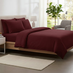 Wrinkle Resistant Dobby Stripe Bed Sheet Set – Ultra Soft 100% Polyester Sheets, Silky Smooth All-Season Bedding with Deep Pockets & Pillowcases (Twin–King)