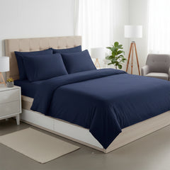 Wrinkle Resistant Dobby Stripe Bed Sheet Set – Ultra Soft 100% Polyester Sheets, Silky Smooth All-Season Bedding with Deep Pockets & Pillowcases (Twin–King)