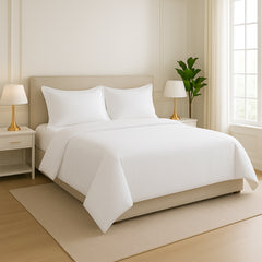 Ultra Cozy 100% Cotton 4-Piece Bed Sheet Set – Soft, Breathable & Lightweight Sheets with Deep Pocket Fitted Sheet + Pillowcases – Machine Washable, All-Season Vibes (Full, Queen, King)